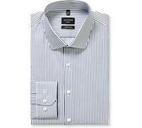 Businesshemd OLYMP "OLYMP No. Six 24/Seven, super slim, Modern Kent", Herren, Gr. 39, Normaler Arm, marine, 64% Baumwolle, 27% Polyester, 9% Elasthan, Hemden (72227865-39) marine