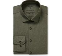 OLYMP No. Six 24/Seven, atmungsaktives Stretch Hemd aus Jersey, super slim, Grün, Kent, 39 (2503744539)