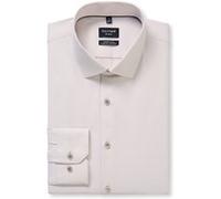 Businesshemd OLYMP "OLYMP No. Six 24/Seven, super slim, Modern Kent", Herren, Gr. 40, Normaler Arm, beige, 64% Baumwolle, 27% Polyester, 9% Elasthan, Hemden (59244705-40) beige