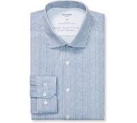 OLYMP No. Six 24/Seven, atmungsaktives Stretch Hemd, super slim, Blau, Kent, 39 (2530841839)