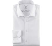 OLYMP No. Six Slim Fit Business-Hemd mit Haifischkragen Modell 'Modern Kent' in Weiss, Größe 37