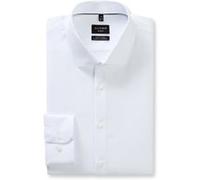 OLYMP No. Six 24/Seven, atmungsaktives Stretch Hemd, super slim, Weiß, Kent, 38 (2526240038)