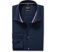 Businesshemd OLYMP "OLYMP No. Six, super slim, Kent", Herren, Gr. 37, Normaler Arm, blau (kobalt), 100% Baumwolle, Hemden (35203668-37) kobalt