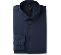 OLYMP Herren Businesshemd Langarm No.Six,Einfarbig,super Slim,Urban Kent,Marine 18,41