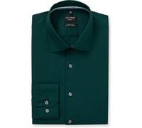 Businesshemd OLYMP "OLYMP No. Six, super slim, New York Kent", Jungen, Gr. 40, Normaler Arm, dunkelgrün, 100% Baumwolle, Hemden (15894155-40) dunkelgrün