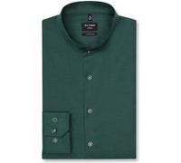 Businesshemd OLYMP "OLYMP No. Six, super slim, Stehkragen", Herren, Gr. 38, Normaler Arm, grün, 97% Baumwolle, 3% Elastolefin, Hemden (99182458-38) grün