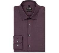 Businesshemd OLYMP "OLYMP No. Six, super slim, Kent", Herren, Gr. 39, Normaler Arm, mauve, 97% Baumwolle, 3% Elastolefin, Hemden (11302055-39) mauve