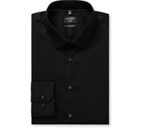OLYMP No. Six, Business Hemd, super slim, Schwarz, Extra langer Arm, Kent, 36 (0466696836)