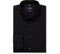 OLYMP Hemd Herren Extra Slim Fit Extralang 69 cm,Extra langer Arm Baumwoll-Stretch schwarz, 41
