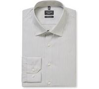 Businesshemd OLYMP "OLYMP No. Six, super slim, Kent", Herren, Gr. 39, Normaler Arm, taupe, 100% Baumwolle, Hemden (53133559-39) taupe