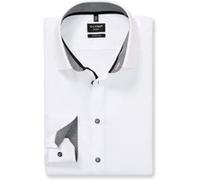 OLYMP No. Six, Business Hemd, super slim, Weiß, Extra langer Arm, Kent, 36 (0774690036)