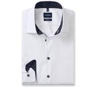 OLYMP No. Six, Business Hemd, Super Slim, Weiß, Extra langer Arm, Kent, 43 (2562290043)