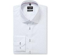 Businesshemd OLYMP "OLYMP No. Six, super slim, Kent", Herren, Gr. 39, Normaler Arm, weiß, 100% Baumwolle, Hemden (85156152-39) weiß