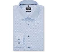 OLYMP Hemd Herren Extra Slim Fit Langarm Baumwoll-Stretch blau, 40