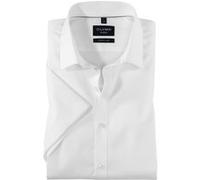 OLYMP No. Six, Business Hemd, super slim, Weiß, Kurzarm, Kent, 37 (0466120037)