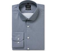 OLYMP No. Six Performance Climate Control Super Slim Hemd bleu, Bedruckt