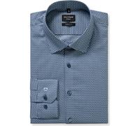 OLYMP No. Six Super Slim Hemd bleu, Bedruckt