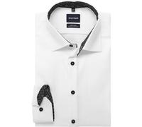 OLYMP No. Six Super Slim Hemd weiss, Einfarbig