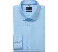 OLYMP Herren Businesshemd Langarm No.Six,Einfarbig,super Slim,Urban Kent,hellblau 10,41