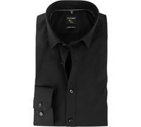 OLYMP Herren Businesshemd Langarm No.Six,Einfarbig,super Slim,Urban Kent,schwarz 68,37