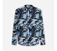 Langarmhemd OLYMP "OLYMP Casual, regular fit, Kent", Herren, Gr. L, Normaler Arm, bleu, 100% Baumwolle, Hemden (62915546-L) bleu