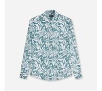 Langarmhemd OLYMP "OLYMP Casual, regular fit, Kent", Herren, Gr. L, Normaler Arm, smaragd, 100% Leinen, Hemden (20465847-L) smaragd