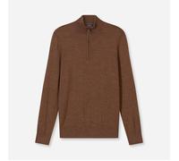 OLYMP Troyer Herren Regular Fit Merinowolle braun, L