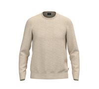 OLYMP Casual Modern Fit Pullover hellbeige, Einfarbig