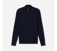 OLYMP Casual Regular Fit Troyer marine, Einfarbig