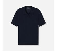 OLYMP Poloshirt Casual Regular Fit – Kurzarm, Feinstrick, 50% Baumwolle, 50% Lyocell – Marine XL