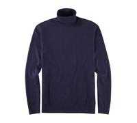 OLYMP Casual Modern Fit Rollkragenpullover marine, Einfarbig