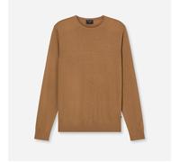 OLYMP Casual Regular Fit Pullover nougat, Einfarbig