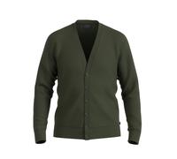 OLYMP Herren Strickjacke Casual Single Jersey 978 Knit - Regular Fit - Oliv 47 L