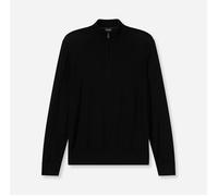 Troyer OLYMP, Herren, Gr. 3XL, schwarz, Strick, Obermaterial: 100% Schurwolle, regular fit normal, Rippbündchen, Pullover Troyer, mit Stehkragen, regular fit (27480208-XXXL)