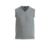 Pullunder OLYMP "OLYMP Casual Strick", Herren, Gr. M, silbergrau, 100% Schurwolle, Pullover Pullunder (70595943-M) silbergrau