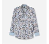 OLYMP Level Five Casual Fit Freizeithemd mit Kentkragen und Sportmanschetten in Weiss, Größe M