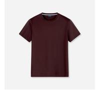 OLYMP Casual Regular Fit T-Shirt Rundhals bordeaux, Einfarbig