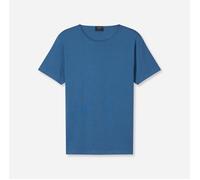 T-Shirt OLYMP "Casual", Damen, Gr. XXL, rauchblau, Jersey, Obermaterial: 95% Baumwolle, 5% Elasthan, Basic, Rundhals, Shirts T-Shirt (22609940-XXL) rauchblau