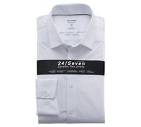 Olymp OLYMP Luxor modern fit Hemd Langarm Jersey Stretch weiß 45 weiss
