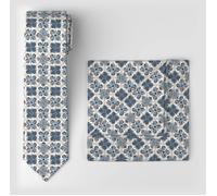 OLYMP - OLYMP Krawatte/Einstecktuch Set bleu - Gr. - OS