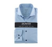 OLYMP Herren Oberhemd Langarm 200614,Einfarbig,366 Level 5 Body fit (15.05.2015 - F16),Kent-Kragen,bleu 11,40