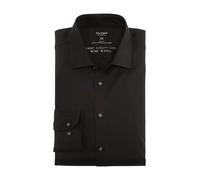 OLYMP Herren Oberhemd Langarm Level Five - Jersey Hemd, Atmungsaktives Gewebe, NY Kent Kragen, Extra Dünn - Hemden Herren - Schwarz 68-41
