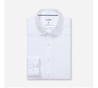 OLYMP Herren Businesshemd Langarm Level.Five.Body.fit,Single Jersey,Body fit,New York Kent,Weiss 00,39