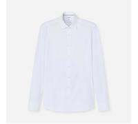 OLYMP Herren Businesshemd Langarm Level.Five.Body.fit,Single Jersey,Body fit,New York Kent,Weiss 00,42