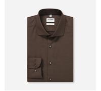 Businesshemd OLYMP "OLYMP Level Five, body fit, Royal Kent", Herren, Gr. 39, Normaler Arm, braun, 97% Baumwolle, 3% Elastolefin, Hemden (81347414-39) braun