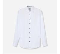 Businesshemd OLYMP "OLYMP Level Five, body fit, Businesshemd, New York Kent", Jungen, Gr. 41, Normaler Arm, weiß, 97% Baumwolle, 3% Elastolefin, Hemden (88142828-41) weiß