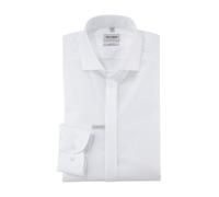 OLYMP Hemd Herren Slim Fit Langarm Baumwolle Weiß, 43