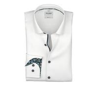 OLYMP Level Five Regular Fit Businesshemd aus Baumwoll-Mix mit Kentkragen in Weiss, Größe 44