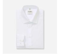 OLYMP Herren Businesshemd Langarm Level.Five.Body.fit,Einfarbig,Body fit,New York Kent,Weiss 00,45