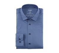 OLYMP Luxor 24/Seven, atmungsaktives Stretch Hemd aus Jersey, modern fit, Blau, Kent, 42 (1202641742)
